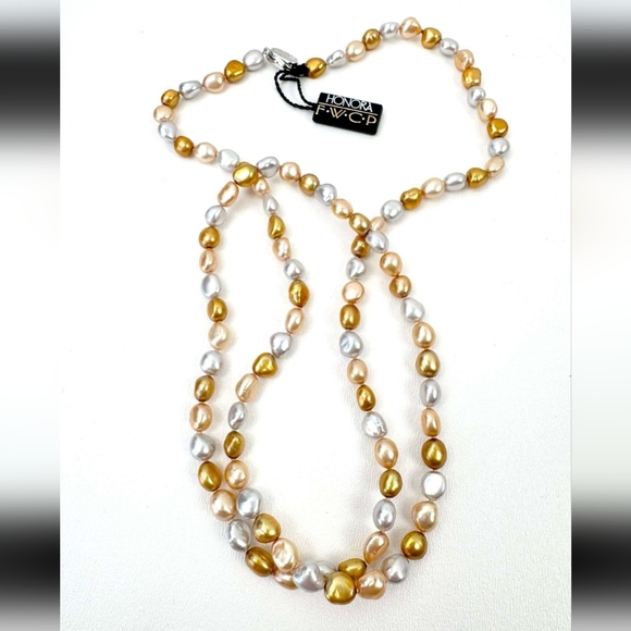 Necklace by Honora Genuine Pearl Strand 18